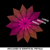 12-petal custom canopy - UV/Blacklight active 12-petal custom canopy - UV/Blacklight active